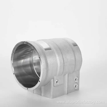 Customized machined aluminum motor housings are available
